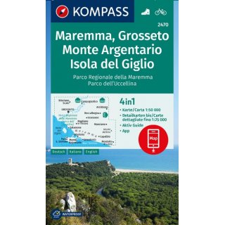 WK 2470 Maremma, Grosseto, Monte Argentario 1:50.000