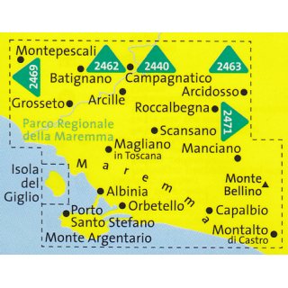 WK 2470 Maremma, Grosseto, Monte Argentario 1:50.000