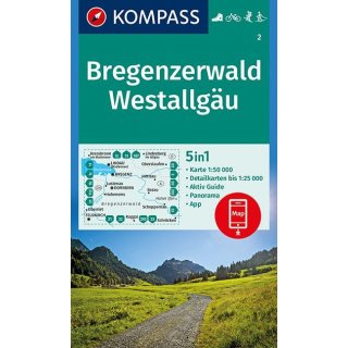 WK    2 Bregenzerwald/Westallgäu 1:50.000