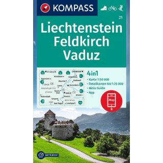 WK   21 Liechtenstein/Feldkirch/Vaduz 1:50.000