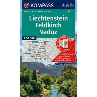 WK   21 Liechtenstein/Feldkirch/Vaduz 1:50.000