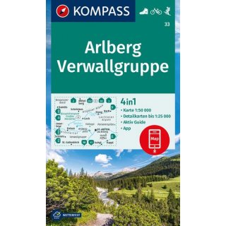 WK   33 Arlberg/Verwallgruppe 1:50.000