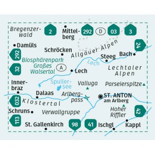 WK   33 Arlberg/Verwallgruppe 1:50.000