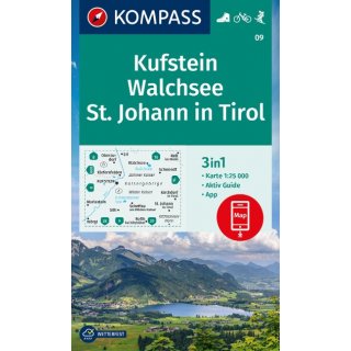 WK   09 Kufstein/Walchsee/St.Johann in Tirol  1:25.000