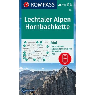 WK   24 Lechtaler Alpen/Hornbachkette  1:50.000