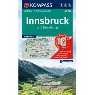 WK  290 Rund um Innsbruck 1:50.000