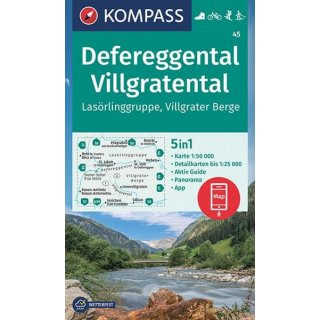 WK   45 Defereggental/Villgratental 1:50.000