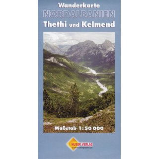 Thethi und Kelmend 1:50.000
