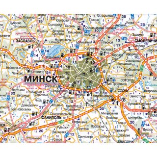 Russland/Weirussland (Blatt 10) - Moskau bis Brest 1:700.000