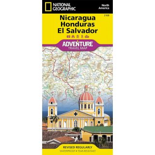 Nicaragua, Honduras, El Salvador 1:710.000