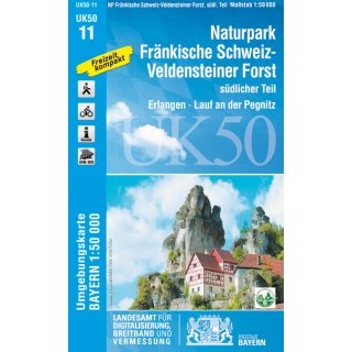 UK 50-11   NP Fränkische Schweiz/Veldensteiner Forst, Südl. Teil 1:50.000