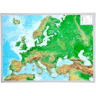 Europa Reliefkarte 1:16.000.000