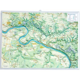 Sächsische Schweiz Reliefkarte 1:50.000
