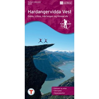 Hardangervidda Vest 1:50.000