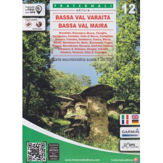 12 Bassa Val Varaita/Bassa Val Maira  1:25.000