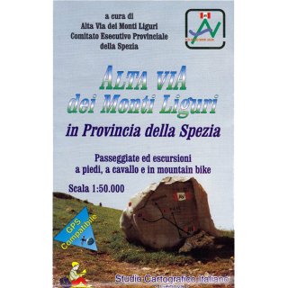 Ligurischer Höhenweg in der Provinz La Spezia 1:50.000