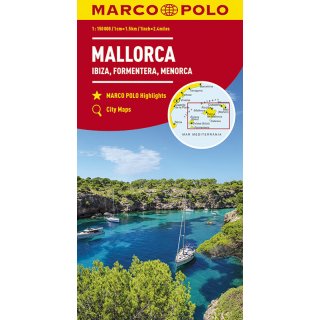 Mallorca, Ibiza, Formentera, Menorca 1:150.000