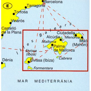 Mallorca, Ibiza, Formentera, Menorca 1:150.000