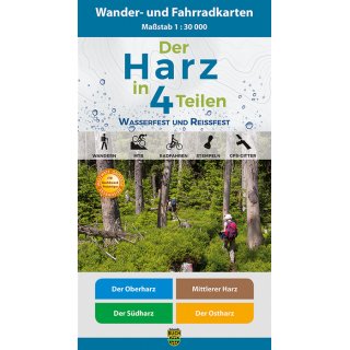 Der Harz in 4 Teilen 1:30.000
