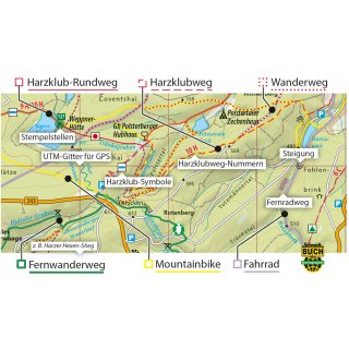 Der Harz in 4 Teilen 1:30.000