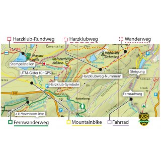 Der Mittlere Harz 1:30.000