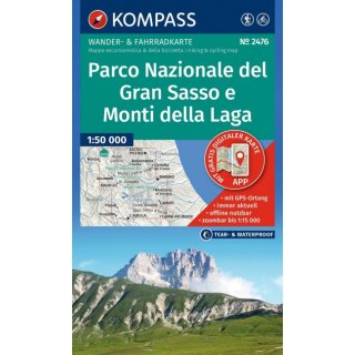 WK 2476 Parco Nazionale del Gran Sasso e Monti della Laga 1:50.000