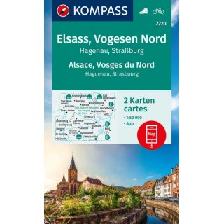 WK 2220 Elsass, Vogesen Nord (Karten-Set) 1:50.000