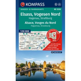 WK 2220 Elsass, Vogesen 1:50.000