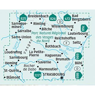 WK 2220 Elsass, Vogesen 1:50.000