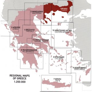 Thrakien und Ost-Mazedonien 1:200.000