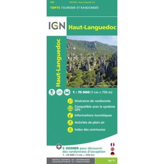 22 Haut-Languedoc 1:75.000