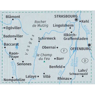 WK 2221 Elsass, Vogesen Mitte (Karten-Set) 1:50.000