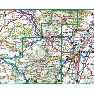 27 Vosges du Nord/Mont Sainte-Odile/Le Donon 1:75.000