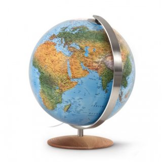 Handkaschierter Doppelbild-Leuchtglobus DFN 37 02, � 37 cm