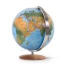 Handkaschierter Doppelbild-Leuchtglobus DFN 37 02, � 37 cm