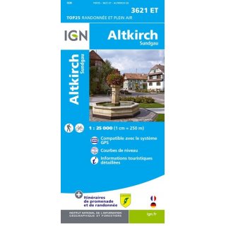 3621 ET Altkirch, Sundgau 1:25.000