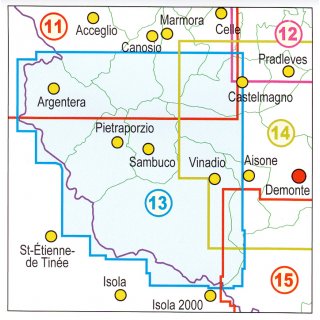 13 Alta Valle Stura di Demonte  1:25.000