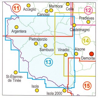 13 Alta Valle Stura di Demonte  1:25.000