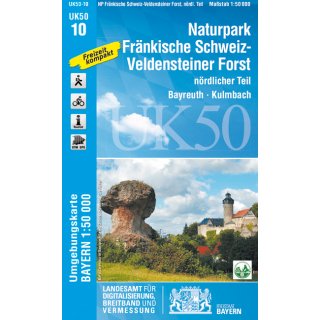 UK 50-10   NP Frnkische Schweiz/Veldensteiner Forst, Nrdl. Teil 1:50.000