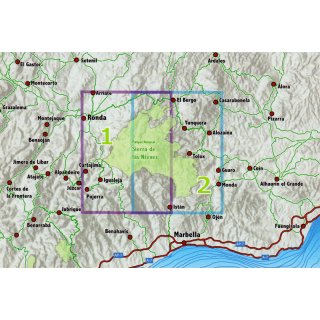 Naturpark Sierra de las Nieves 1:25.000