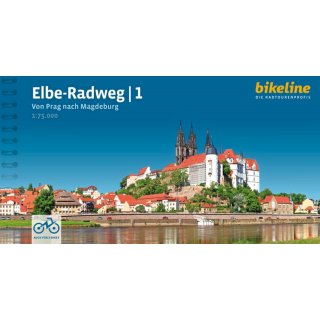 Elbe-Radweg 1 - von Prag nach Magdeburg 1:75.000