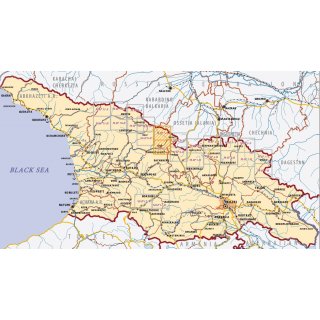 08 Ushguli, Lashkheti, Mt. Shkhara 1:50.000