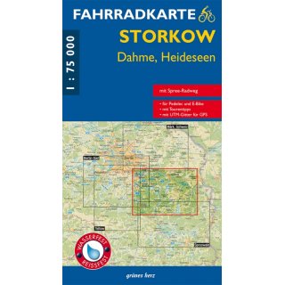 Storkow, Dahme, Heideseen 1:75.000