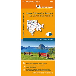 Schweiz Südost 1:200.000