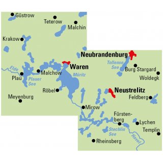 Mecklenburgische Seenplatte 1:75.000