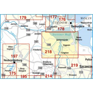 218 Ueckermnde, Torgelow, Eggesin und Umgebung 1:50.000