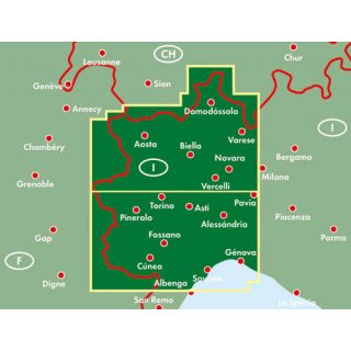 Piemont - Turin - Aosta 1:150.000