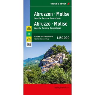 Abruzzen - Molise - Campobasso - LAquila 1:150.000