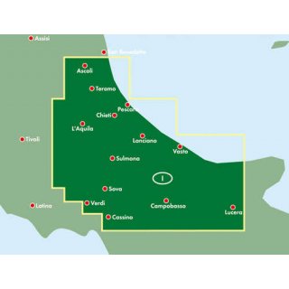 Abruzzen - Molise - Campobasso - LAquila 1:150.000