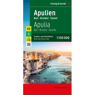 Apulien - Bari - Brindisi - Taranto 1:150.000